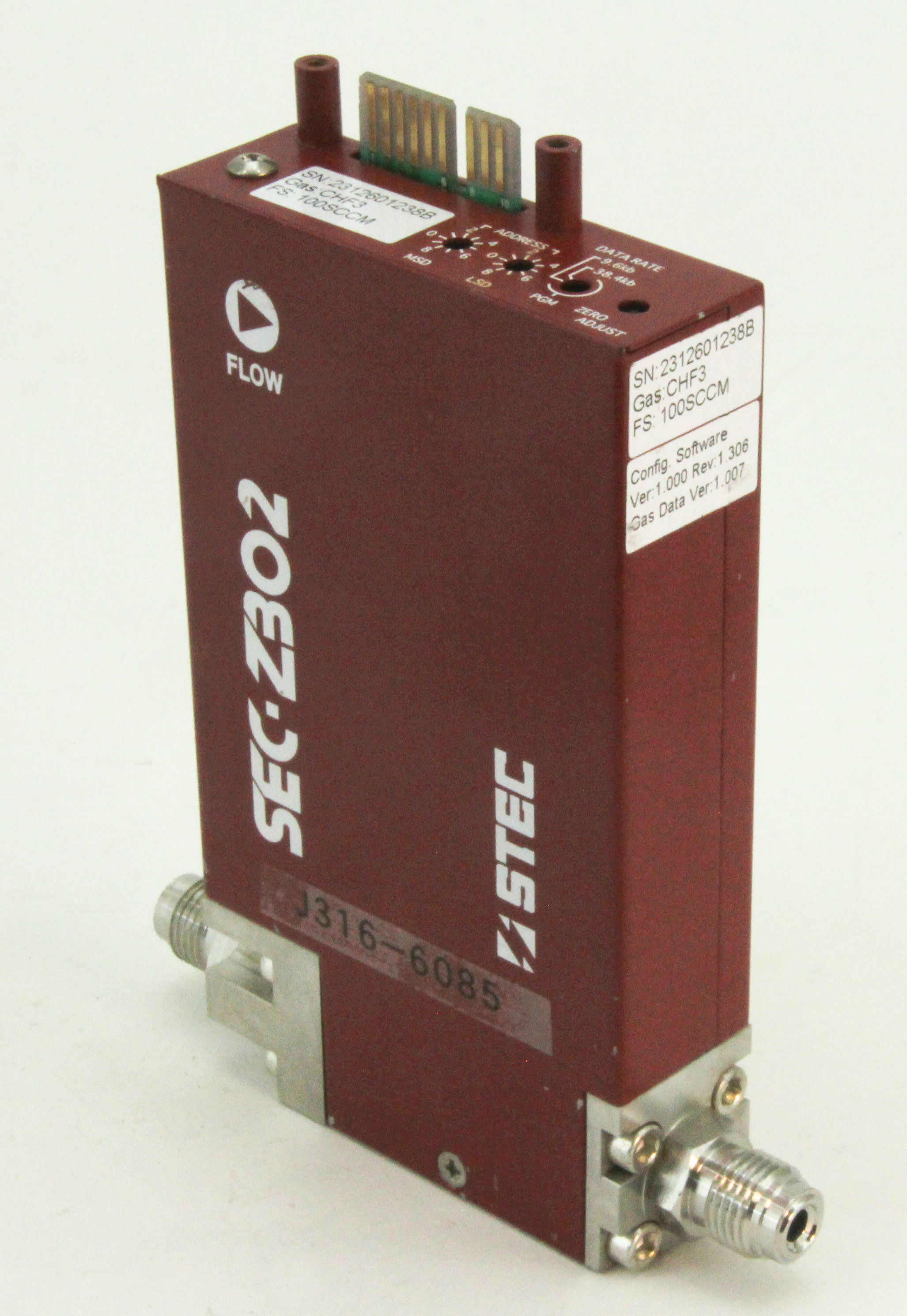 6085 Stec Mfc Sec Z302 Mass Flow Controller Sec Z312m J316gallery 